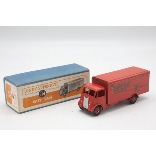 3026 - Dinky Supertoys 514 Guy Van 'Slumberland', in early orange label box, excellent and boxed