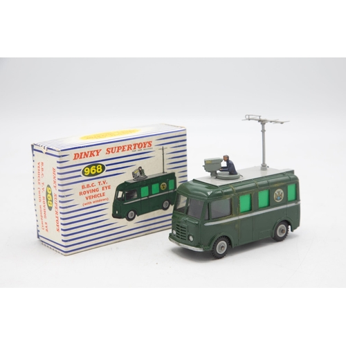 3029 - Dinky Supertoys 968 BBC TV Roving Eye Vehicle, with windows, with original plastic roof antenna, exc... 