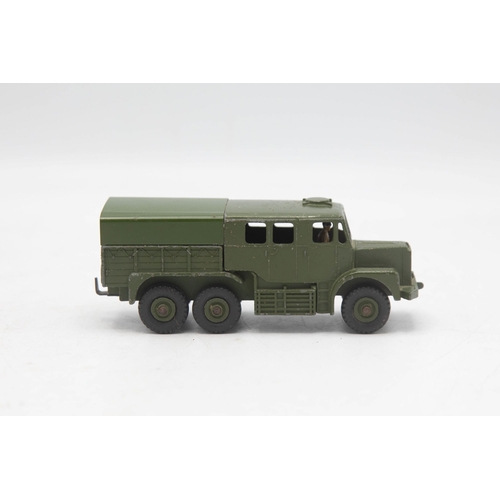 3034 - Dinky Toys 689 Medium Artillery Tractor, good striped box (split on one corner) minor playwear, exce... 