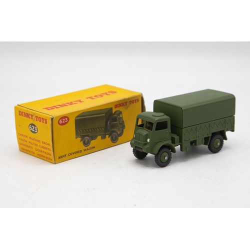 3036 - Dinky Toys 623 Army Covered Wagon, matt green finish barely touched from when it left the  Liverpool... 