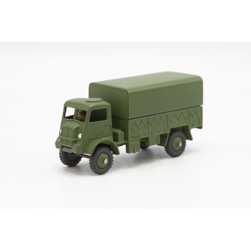 3036 - Dinky Toys 623 Army Covered Wagon, matt green finish barely touched from when it left the  Liverpool... 