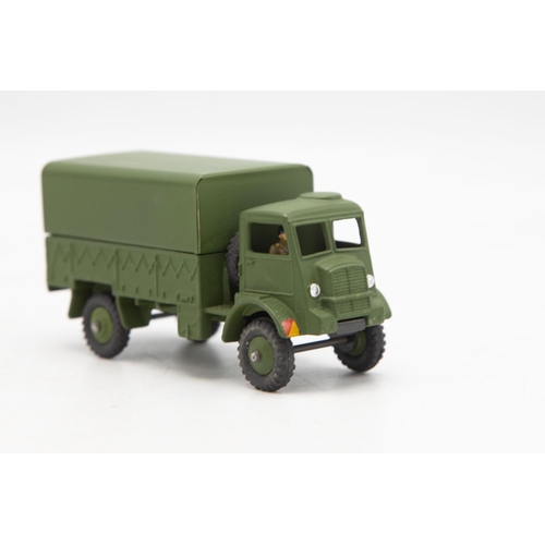 3036 - Dinky Toys 623 Army Covered Wagon, matt green finish barely touched from when it left the  Liverpool... 