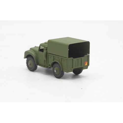 3037 - Dinky Toys 641 Army 1-Ton Cargo Truck, very crisp example, mint and boxed