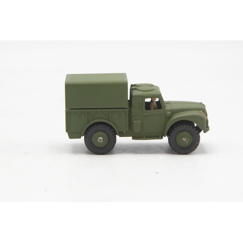 3037 - Dinky Toys 641 Army 1-Ton Cargo Truck, very crisp example, mint and boxed