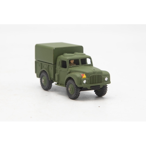 3037 - Dinky Toys 641 Army 1-Ton Cargo Truck, very crisp example, mint and boxed