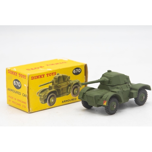 3039 - Dinky Toys 670 Armoured Car, Daimler, clean and bright, mint and boxed