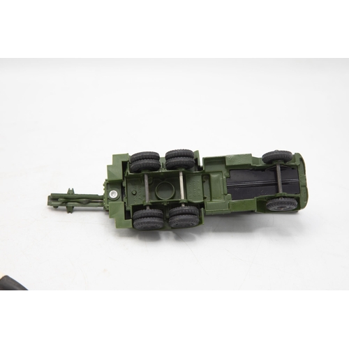 3043 - Dinky Toys 665 Honest john Missile Launcher, original missile, less common black plastic wheel versi... 