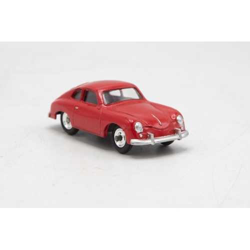 3044 - Dinky Toys 182 Porsche 356a coupe, red body with later edition spun hubs, crisp and clean in a late ... 