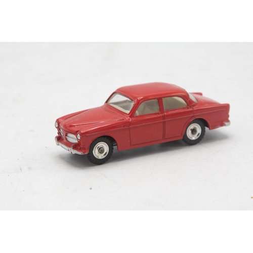 3046 - Dinky Toys 184 Volvo 122S, Red, spun hubs, near mint and boxed