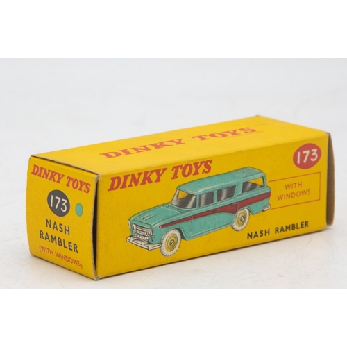 3048 - Dinky Toys 173 Nash Rambler, Turquoise colour, correct box colour spot, mint and boxed