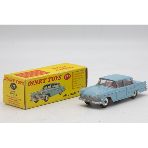 3050 - Dinky Toys 117 Opel Kapitan, blue, excellent and boxed