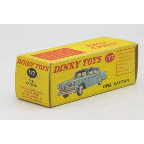 3050 - Dinky Toys 117 Opel Kapitan, blue, excellent and boxed