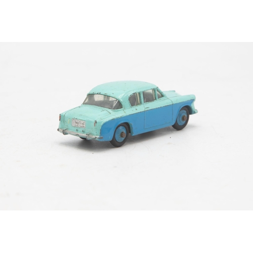 3053 - Dinky Toys 166 Sunbeam Rapier Saloon, correct box two-tone colour spot, some light playwear good and... 