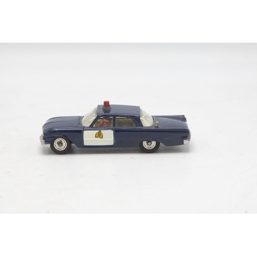 3055 - Dinky Toys 264 R.C.M.P Patrol Car, the 'mounties' Ford Fairlane, Royal Canadian Mounted Police, no a... 