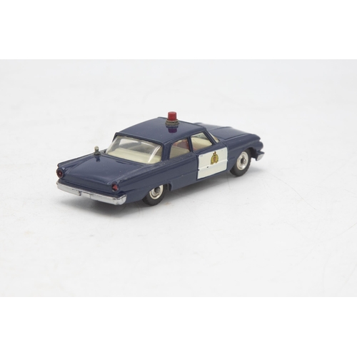 3055 - Dinky Toys 264 R.C.M.P Patrol Car, the 'mounties' Ford Fairlane, Royal Canadian Mounted Police, no a... 