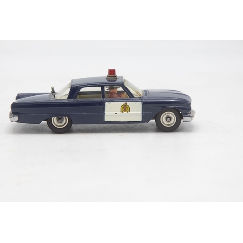 3055 - Dinky Toys 264 R.C.M.P Patrol Car, the 'mounties' Ford Fairlane, Royal Canadian Mounted Police, no a... 