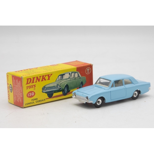 3058 - Dinky Toys 130 Ford Consul Corsair, blue, late type box, mint and boxed