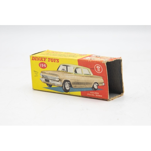 3059 - Dinky Toys 196 Holden Special Sedan, box missing flaps on one end, near mint and boxed