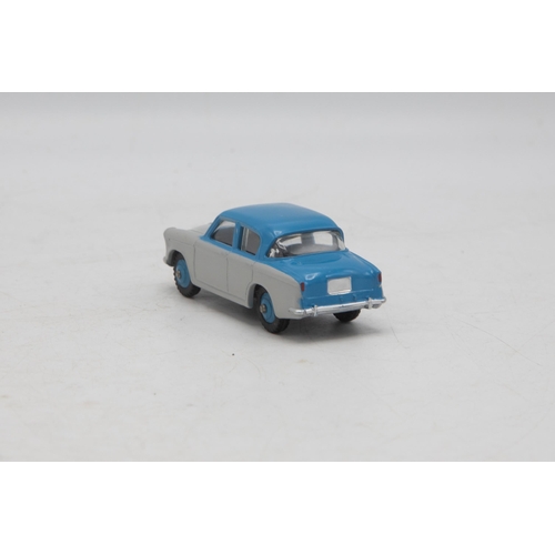 3063 - Dinky Toys 175 Hilman Minx Saloon, two-tone blue and grey, correct box colour spot,  mint and boxed