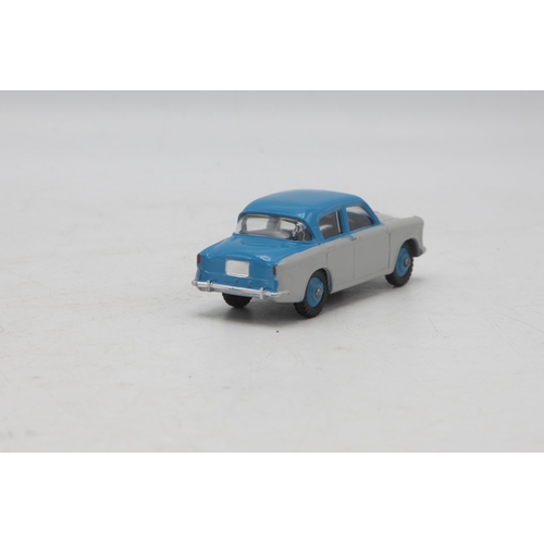 3063 - Dinky Toys 175 Hilman Minx Saloon, two-tone blue and grey, correct box colour spot,  mint and boxed