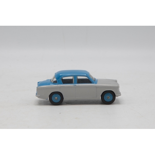 3063 - Dinky Toys 175 Hilman Minx Saloon, two-tone blue and grey, correct box colour spot,  mint and boxed