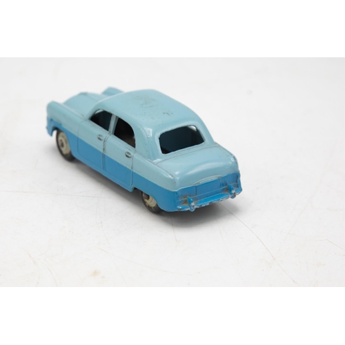 3070 - Dinky Toys  162, Ford Zephyr Saloon, light and dark blue two-tone, crisp box with correct colour spo... 