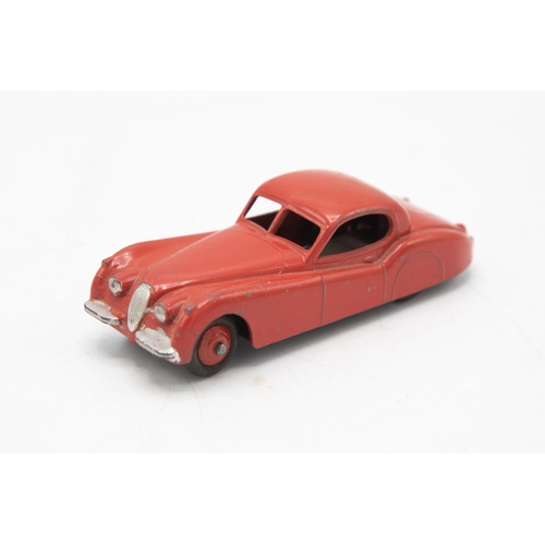 3071 - Dinky Toys  157 Jaguar XK120 Coupe, red with red hubs, correct colour spot, slight playwear, excelle... 