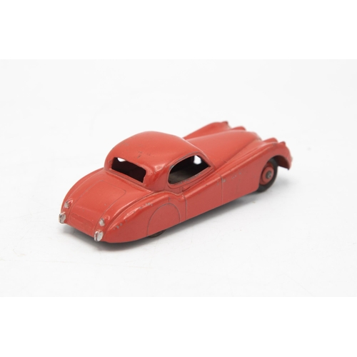 3071 - Dinky Toys  157 Jaguar XK120 Coupe, red with red hubs, correct colour spot, slight playwear, excelle... 