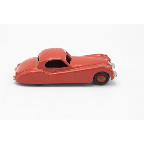 3071 - Dinky Toys  157 Jaguar XK120 Coupe, red with red hubs, correct colour spot, slight playwear, excelle... 