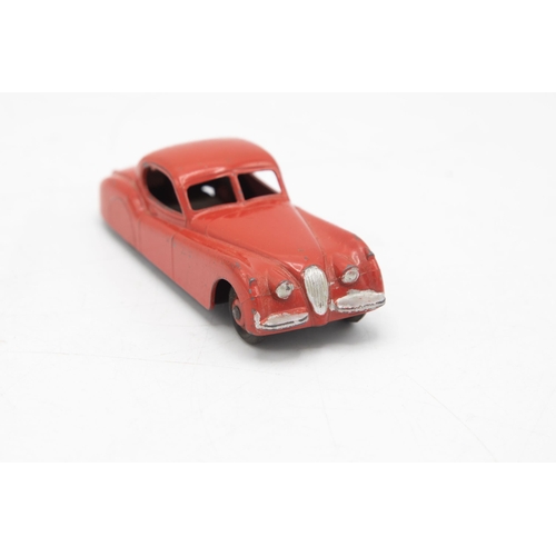 3071 - Dinky Toys  157 Jaguar XK120 Coupe, red with red hubs, correct colour spot, slight playwear, excelle... 