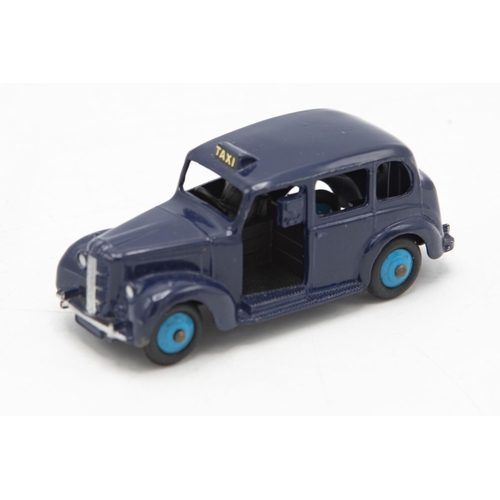 3072 - Dinky Toys 254 Austin Taxi, blue, correct colour spot on box, five very minor chips, excellent and b... 