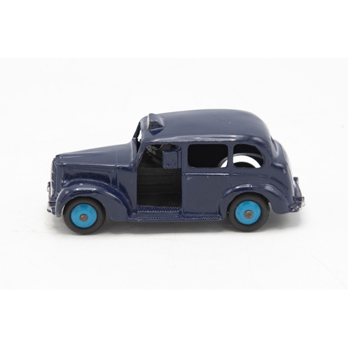 3072 - Dinky Toys 254 Austin Taxi, blue, correct colour spot on box, five very minor chips, excellent and b... 