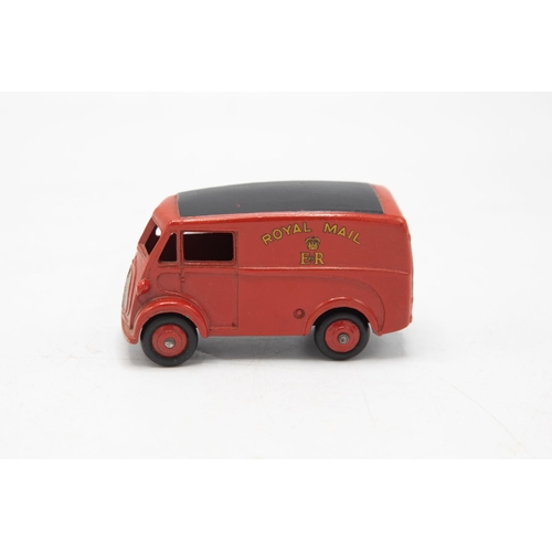 3073 - Dinky Toys  260 Royal Mail Van, slight box rub on black roof otherwise almost perfect model, crisp b... 