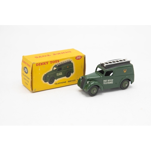 3074 - Dinky Toys  261 Telephone Service Van, minor chipping on front wings, crisp clean box, near mint and... 