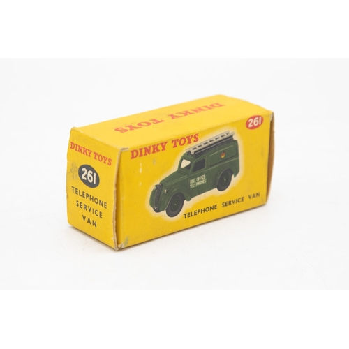 3074 - Dinky Toys  261 Telephone Service Van, minor chipping on front wings, crisp clean box, near mint and... 