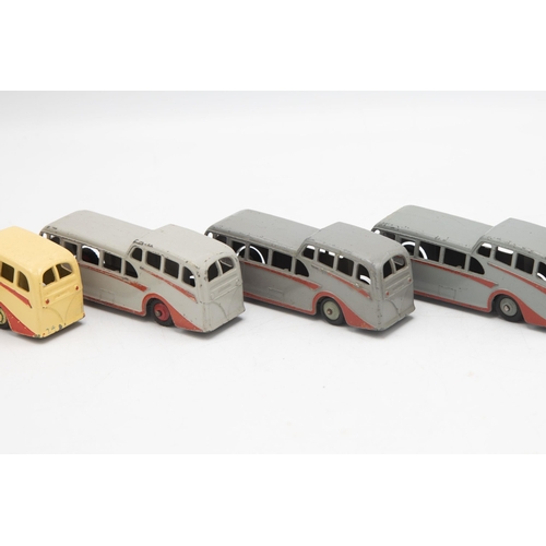 3075 - Dinky Toys 29 F TRADE BOX 6 Observation Coach within, displays well, two models in cream and four in... 