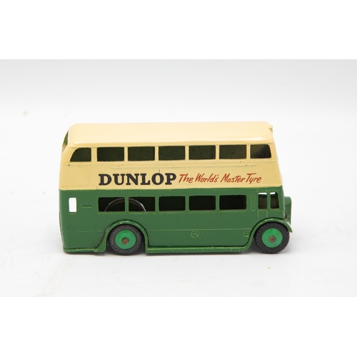 3079 - Dinky Toys 290 Double Deck Bus, green and cream, bright example, Dunlop transfers,  minor repairs on... 