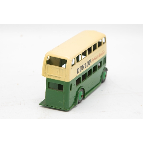 3079 - Dinky Toys 290 Double Deck Bus, green and cream, bright example, Dunlop transfers,  minor repairs on... 