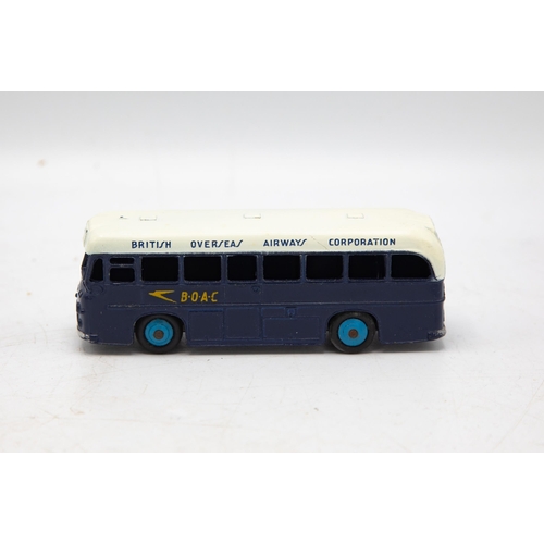 3081 - Dinky Toys  283 B.O.A.C Coach, with British  Overseas Airways Corporation roof-line 'transfer' very ... 