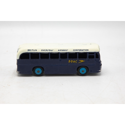 3081 - Dinky Toys  283 B.O.A.C Coach, with British  Overseas Airways Corporation roof-line 'transfer' very ... 