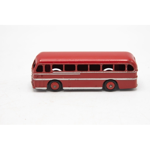 3082 - Dinky Toys 282, Duple Roadmaster Coach, model is virtually mint with slight rubbing of silver 'chrom... 