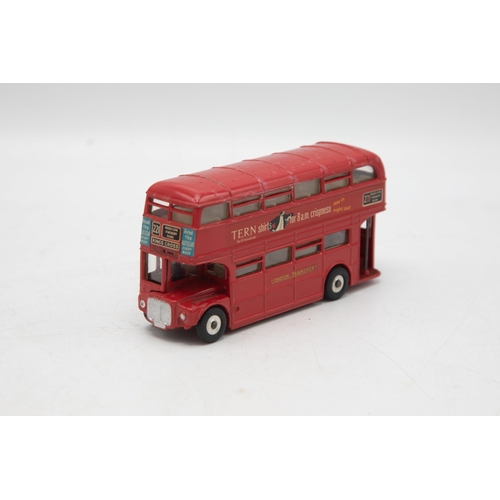 3084 - Dinky Toys 289 Routemaster Bus 221 to Kings Cross, scarce-ish model with fabulous period 1960s Londo... 