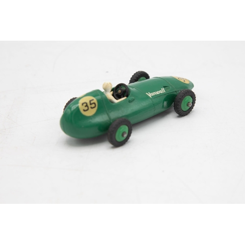 3090 - Dinky Toys 239  Vanwall Racing Car, crisp box, no. 35 racing roundels slight edge wear, near mint an... 