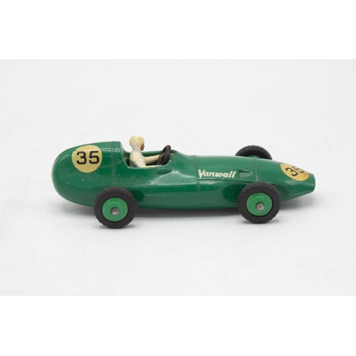 3090 - Dinky Toys 239  Vanwall Racing Car, crisp box, no. 35 racing roundels slight edge wear, near mint an... 