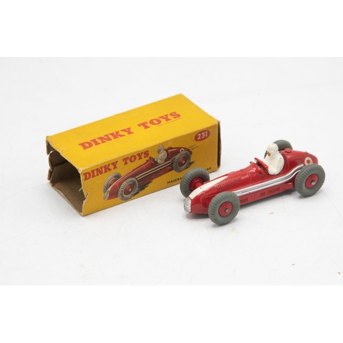 3091 - Dinky Toys 231 Maserati Racing Car, one box end-flap missing, very near mint and boxed