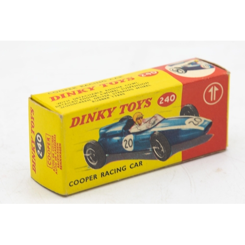 3092 - Dinky Toys 240 Cooper Racing Car, near mint and boxed