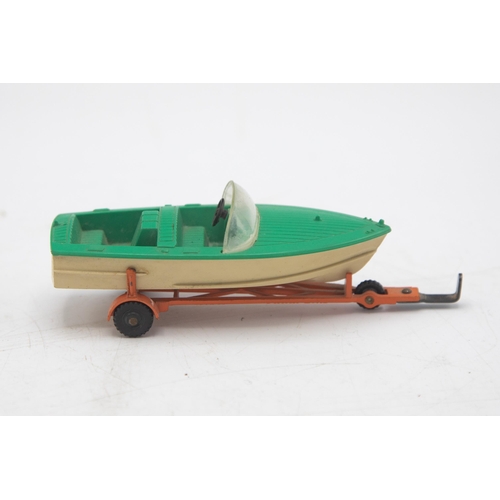 3111 - Dinky Toys 796 Healey Sports Boat On Trailer, box with repaired end flap, near Mint and Boxed