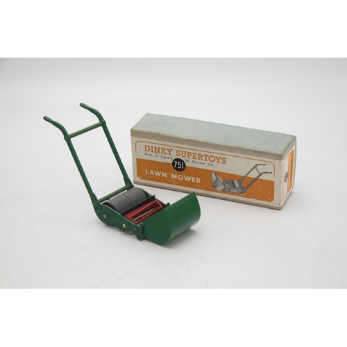 3114 - Dinky Supertoys 751 Lawn Mower, a delight when placed on a flat surface and moved, the revolving bla... 