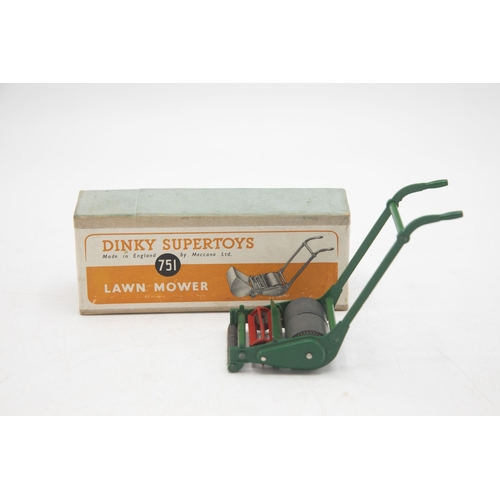 3114 - Dinky Supertoys 751 Lawn Mower, a delight when placed on a flat surface and moved, the revolving bla... 