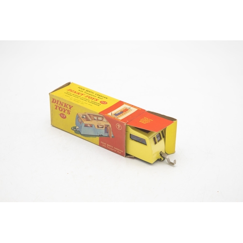 3115 - Dinky Toys 117 Four Berth Caravan with Transparent Roof, opening door, late type box, mint and boxed